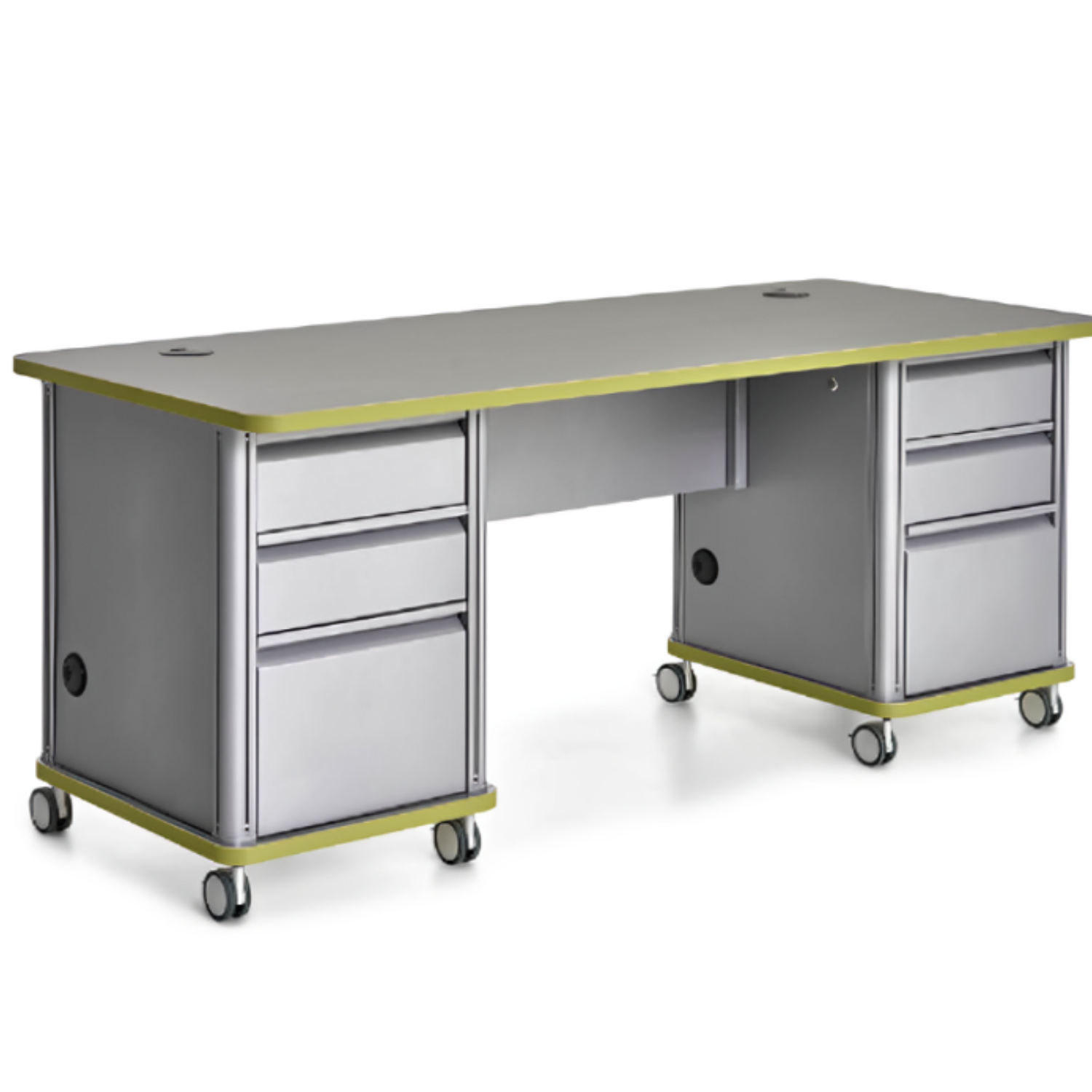 Accelerator Double Pedestal Teacher Desk