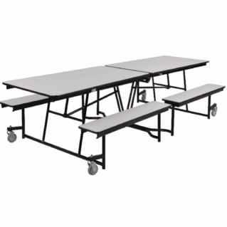NPS® 12' Rectangular Cafeteria Table with Edge Banding