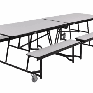 NPS® 12' Rectangular Cafeteria Table with Edge Banding