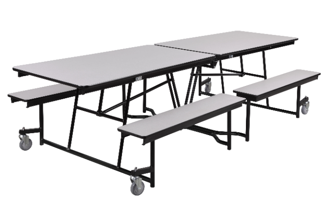 NPS® 12′ Rectangular Cafeteria Table with Edge Banding