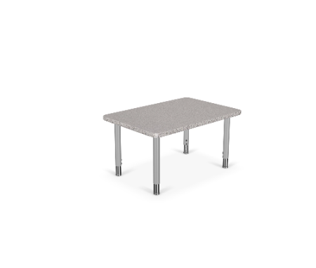 Hierarchy Snap Desk – Rectangle – Youth Height Legs (Platinium)